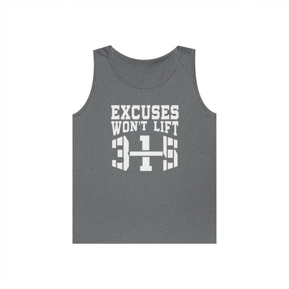 Motivational Unisex Heavy Cotton Tank Top - &