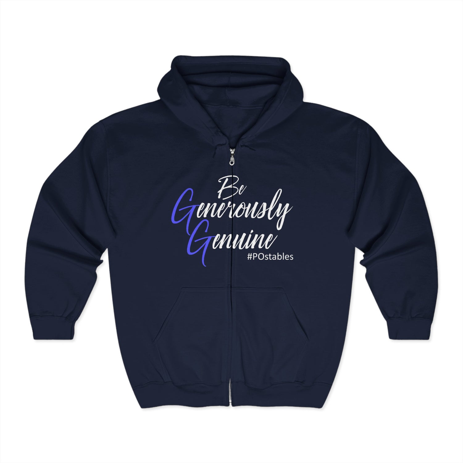 Be Generously Genuine Unisex Zip Hoodie