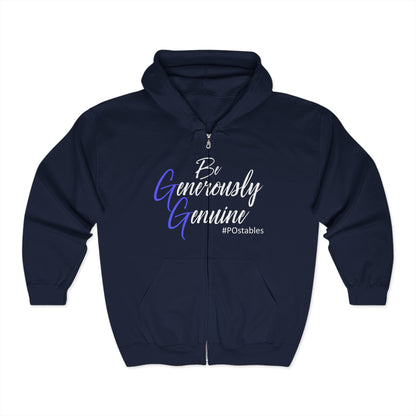 Be Generously Genuine Unisex Zip Hoodie