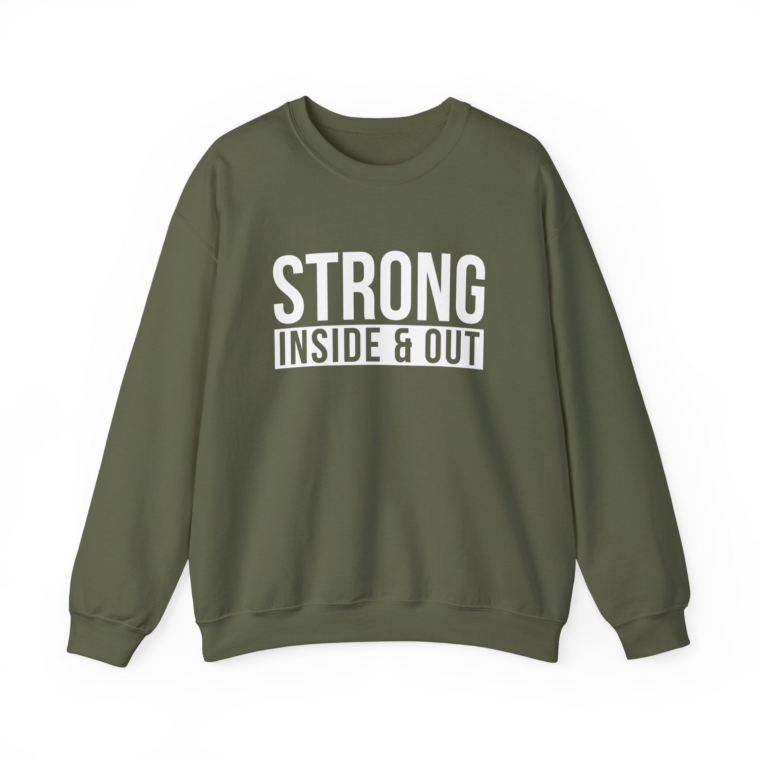 Strong Inside &amp; Out Unisex Heavy Blend Crewneck Sweatshirt