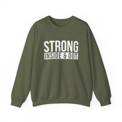 Strong Inside &amp; Out Unisex Heavy Blend Crewneck Sweatshirt