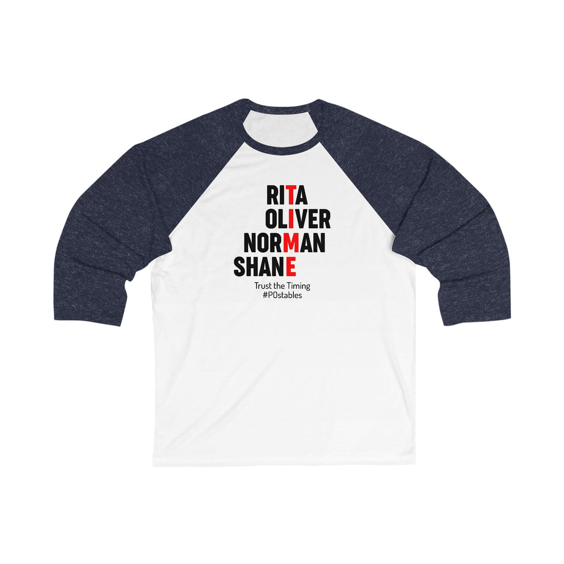 TIME Unisex Baseball Shirt