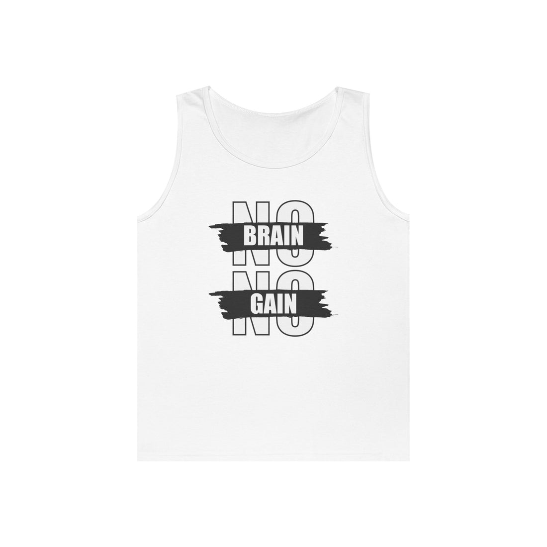 No Brain No Gain Unisex Tank Top
