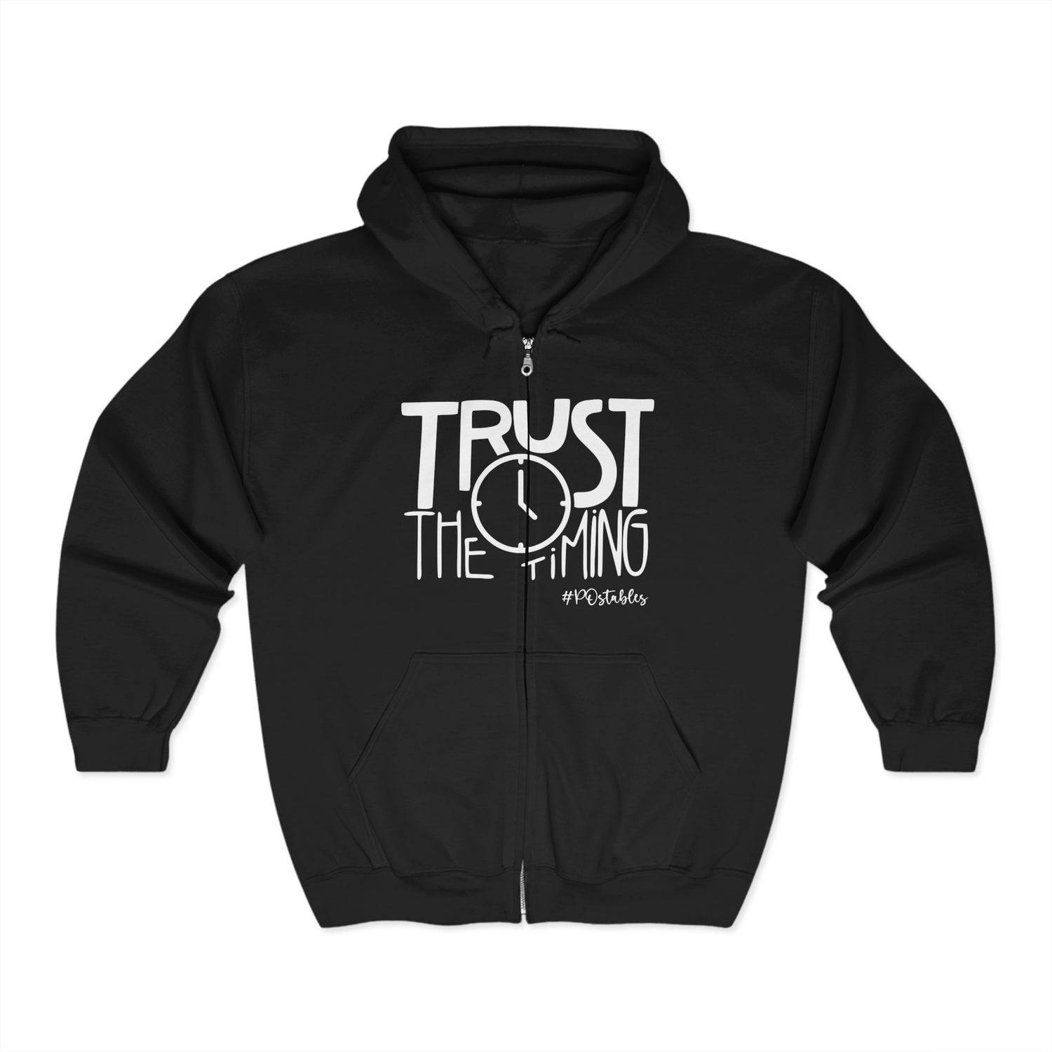 Trust the Timing Zip Hoodie Unisex Zip Hoodie