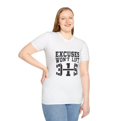 Motivational Workout T-Shirt - &quot;Excuses Won&
