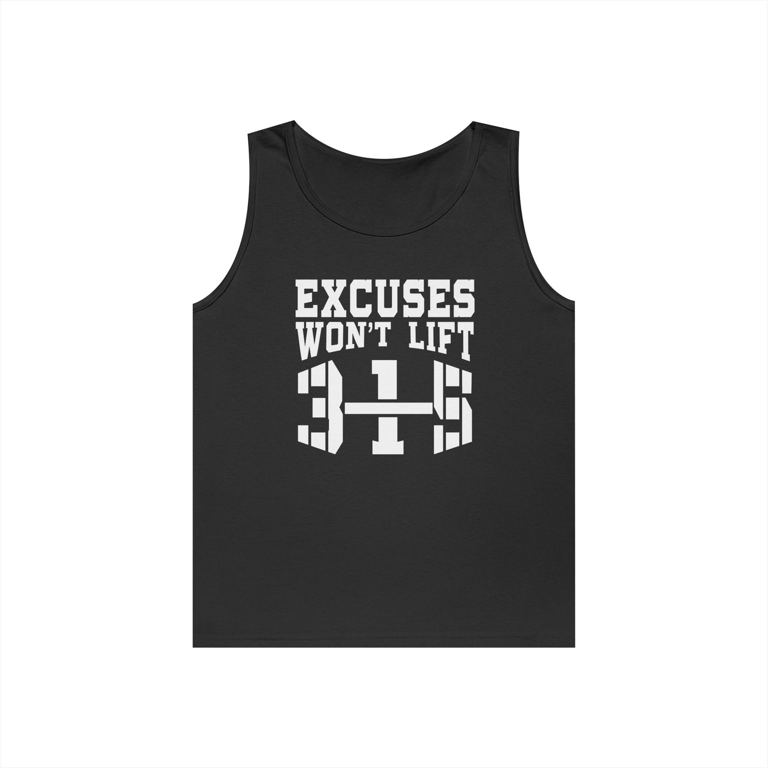 Motivational Unisex Heavy Cotton Tank Top - &