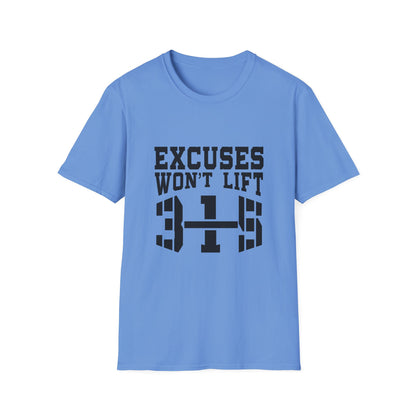 Motivational Workout T-Shirt - &quot;Excuses Won&