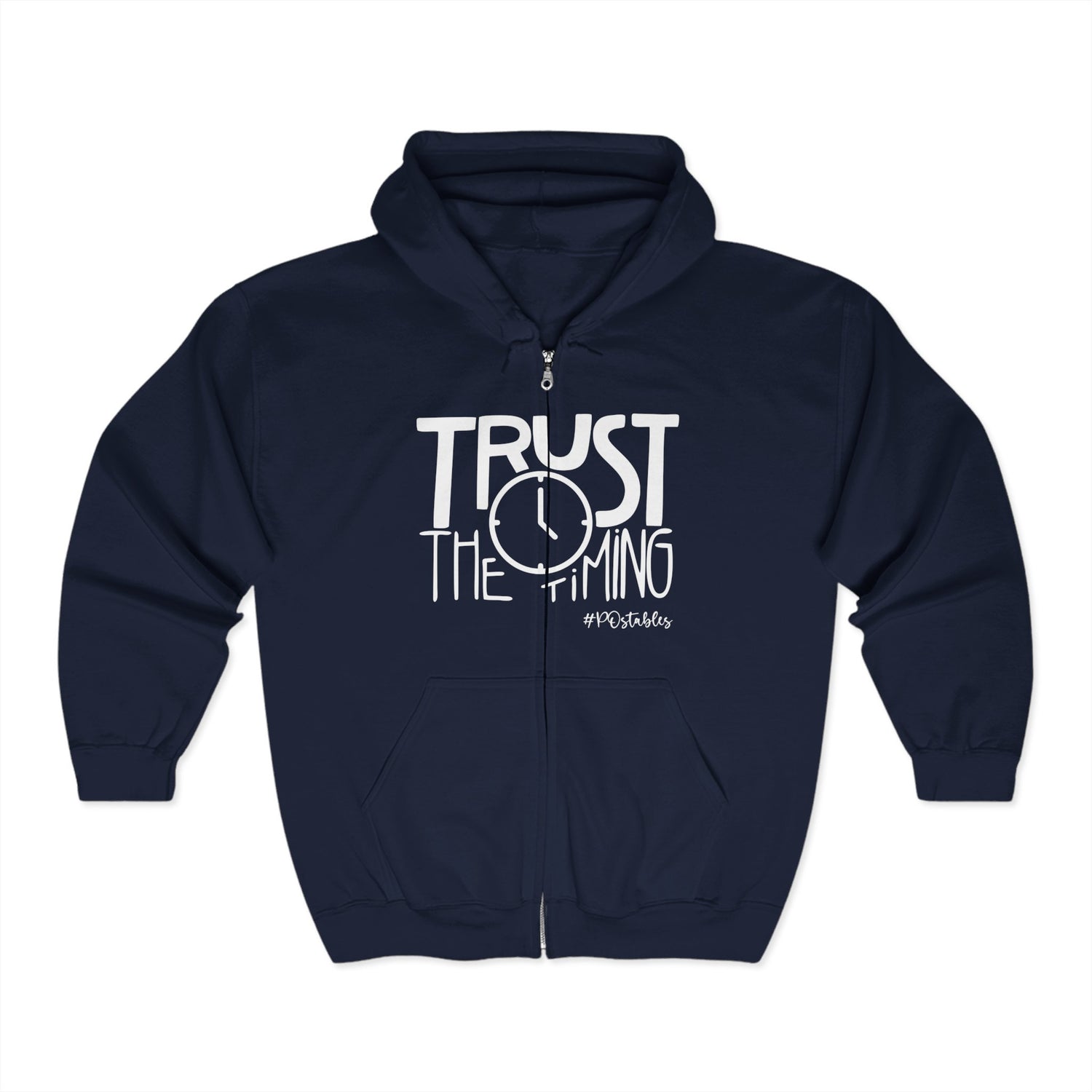 Trust the Timing Zip Hoodie Unisex Zip Hoodie