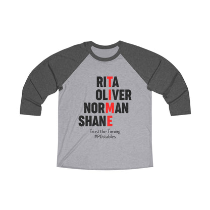 TIME Unisex Baseball Shirt