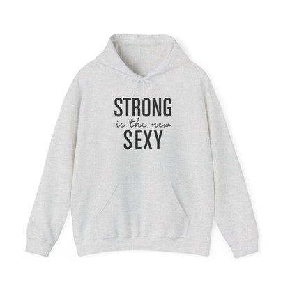 Strong is the New Sexy Hoodie - Unisex Heavy Blend Sweatshirt for Empowerment