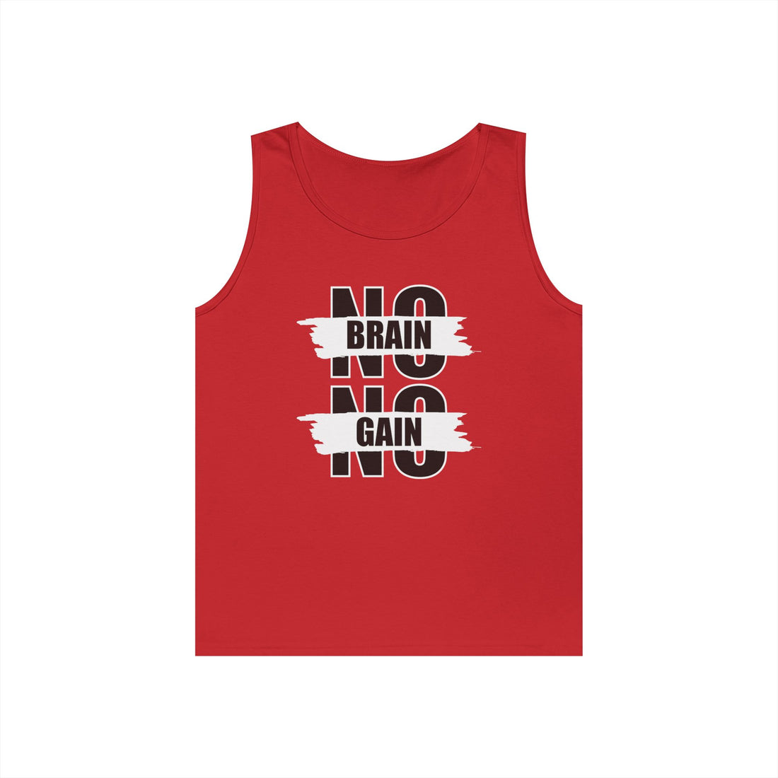 No Brain No Gain Unisex Tank Top
