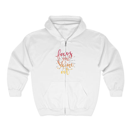 Focus in, Shine Out Unisex Zip Hoodie