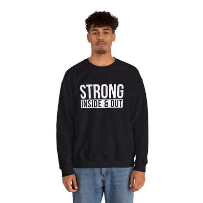 Strong Inside &amp; Out Unisex Heavy Blend Crewneck Sweatshirt