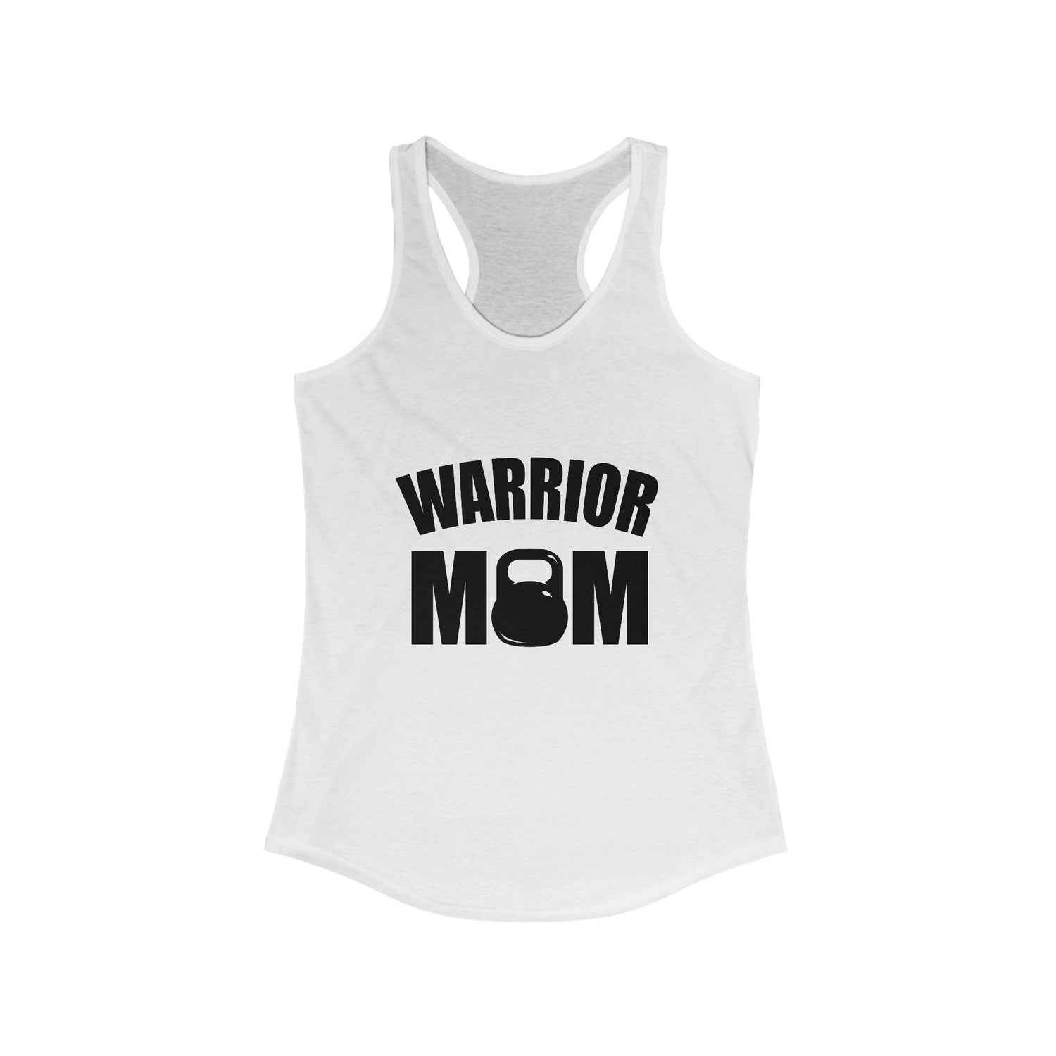 Warrior Mom Racerback Tank - Motivational Workout Top for Active Moms