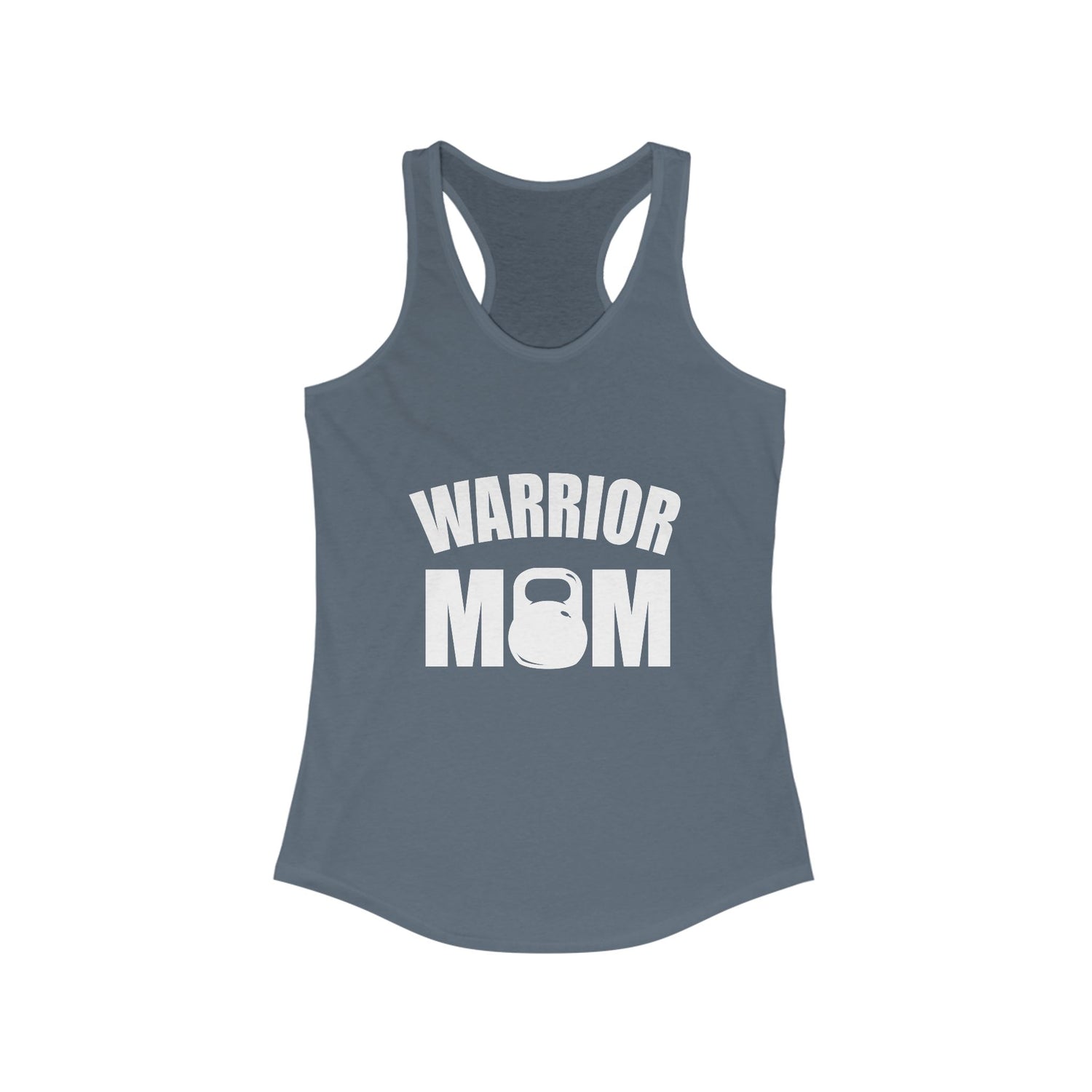 Warrior Mom Racerback Tank - Motivational Workout Top for Active Moms