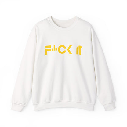 F*CK IT Unisex Heavy Blend Crewneck Sweatshirt - Relaxed Fit, Comfortable Casual Wear