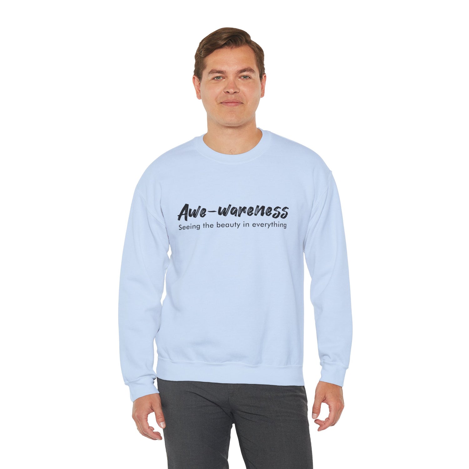 Awe-awareness Unisex Heavy Blend™ Crewneck Sweatshirt - Feel the Beauty in Everything