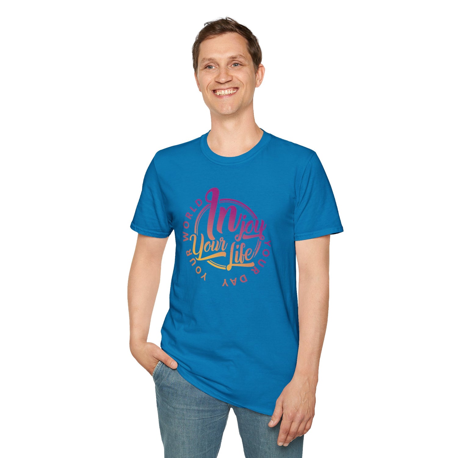 InJoy Your Life, Your Day, Your World - Unisex Softstyle T-Shirt