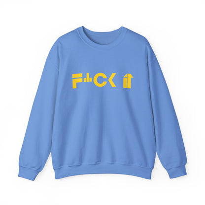 F*CK IT Unisex Heavy Blend Crewneck Sweatshirt - Relaxed Fit, Comfortable Casual Wear