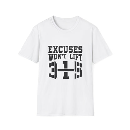 Motivational Workout T-Shirt - &quot;Excuses Won&