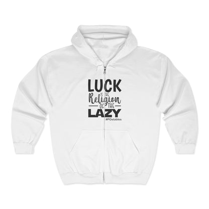 Lazy Luck Unisex Zip Hoodie