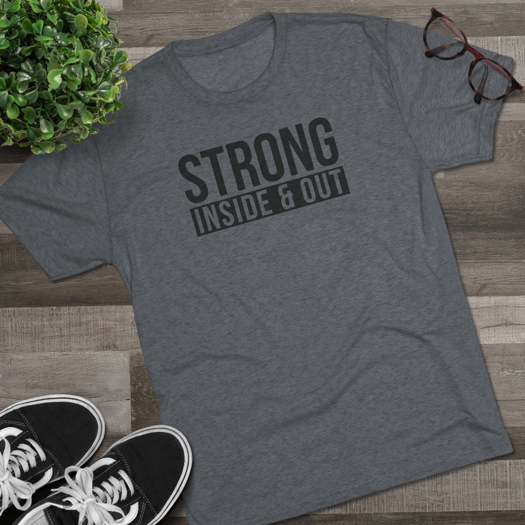 Strong Unisex Tri-Blend Crew Tee