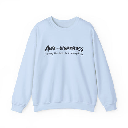 Awe-awareness Unisex Heavy Blend™ Crewneck Sweatshirt - Feel the Beauty in Everything