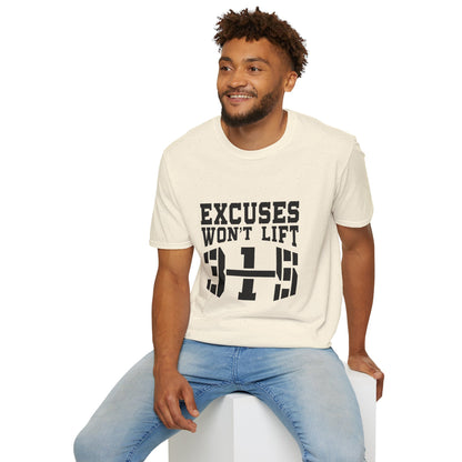 Motivational Workout T-Shirt - &quot;Excuses Won&