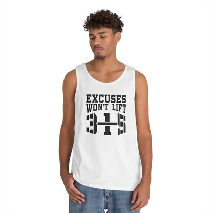 Motivational Unisex Heavy Cotton Tank Top - &