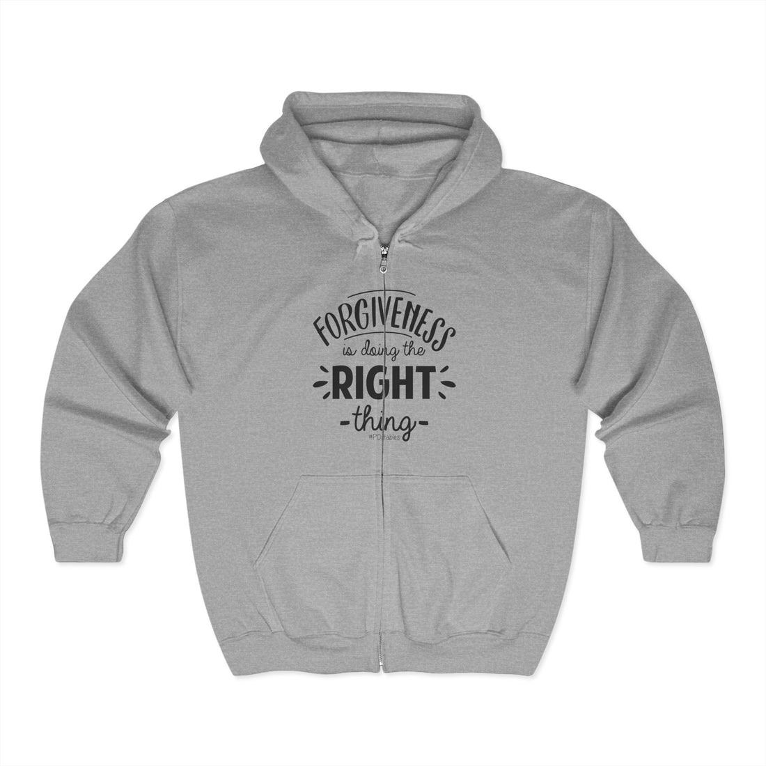 Forgiveness is Doing the Right Thing Unisex Zip Hoodie