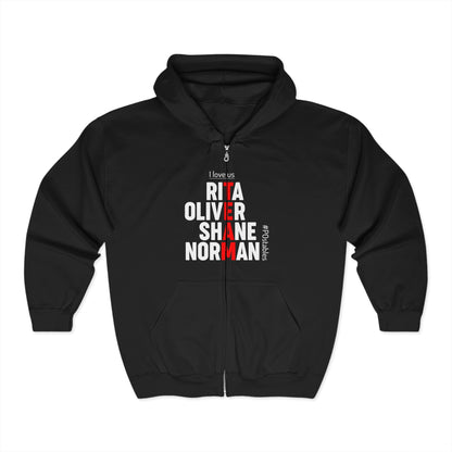 TEAM Unisex Zip Hoodie