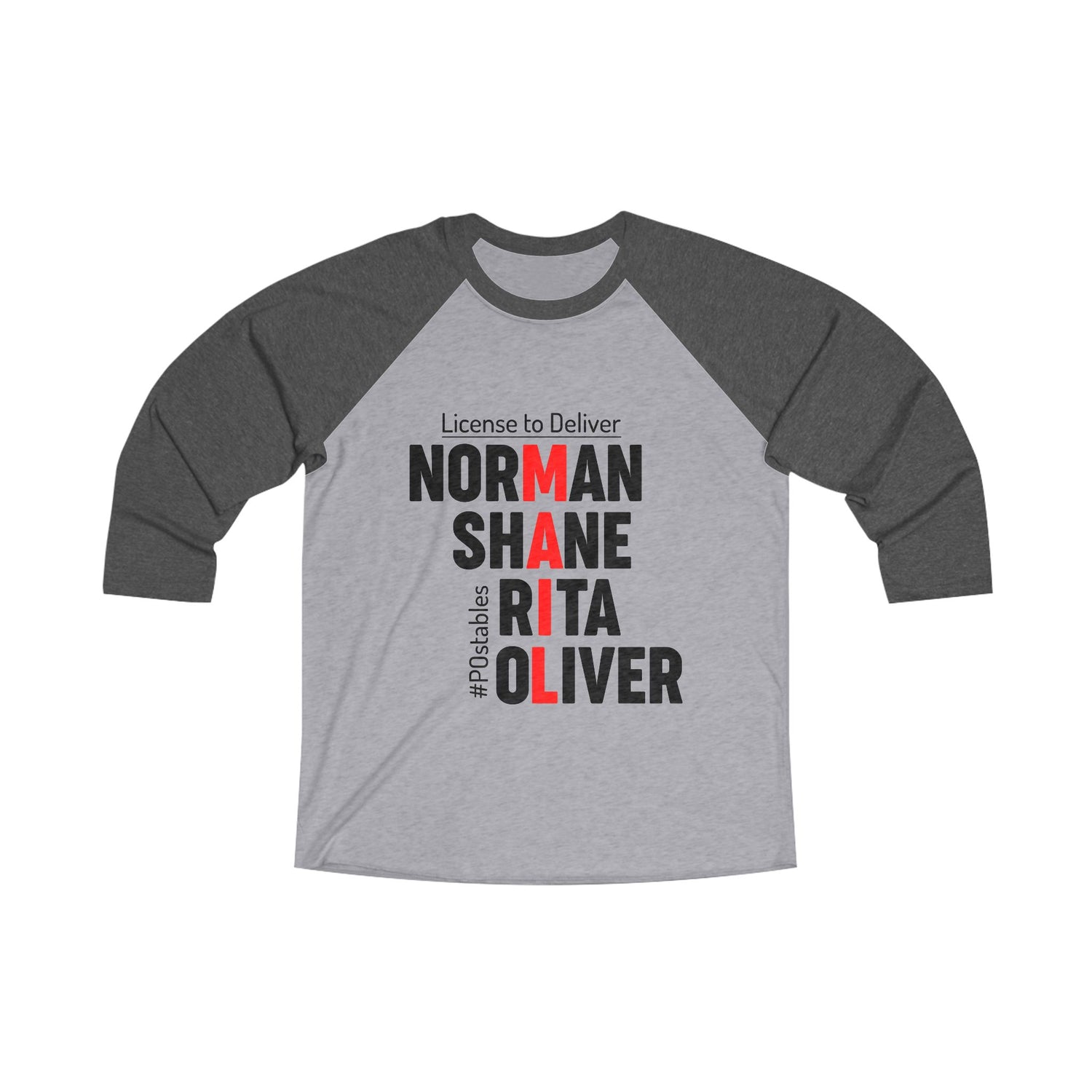 Personalized License to Deliver Raglan Tee for Food Lovers