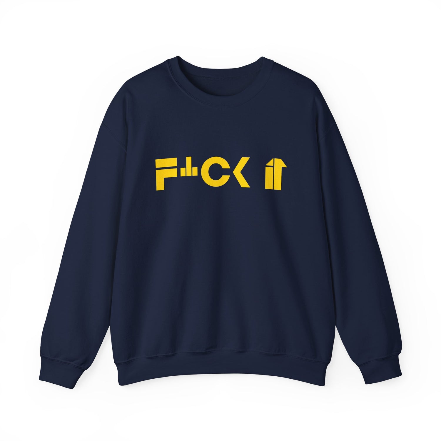 F*CK IT Unisex Heavy Blend Crewneck Sweatshirt - Relaxed Fit, Comfortable Casual Wear