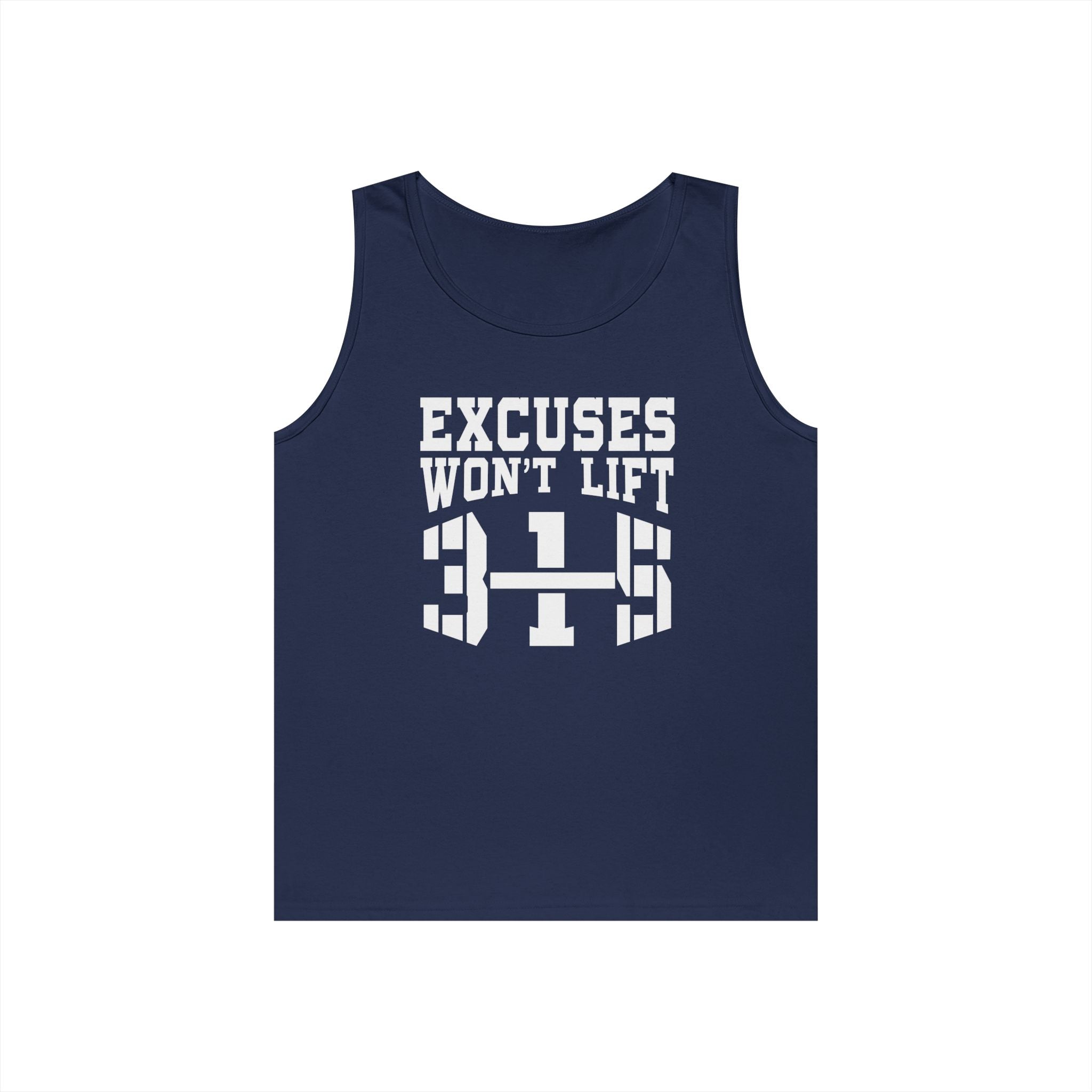 Motivational Unisex Heavy Cotton Tank Top - &