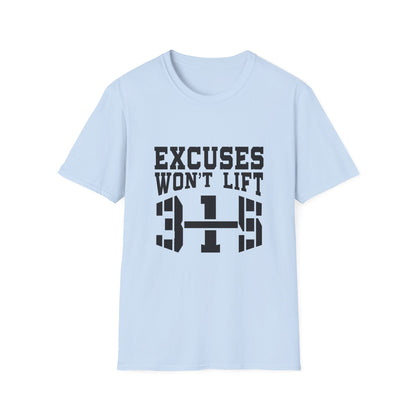 Motivational Workout T-Shirt - &quot;Excuses Won&