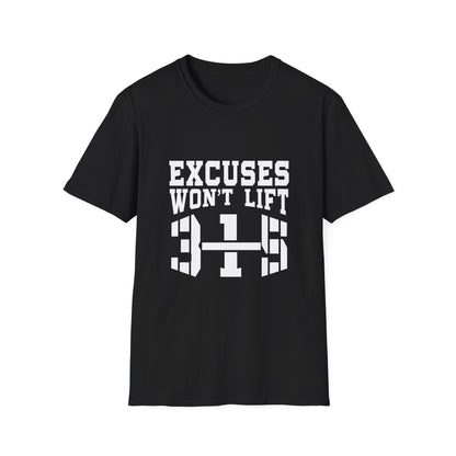 Motivational Workout T-Shirt - &quot;Excuses Won&
