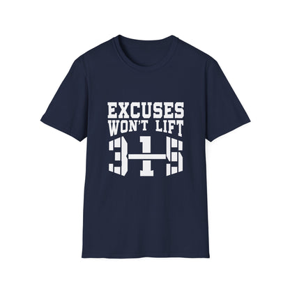 Motivational Workout T-Shirt - &quot;Excuses Won&