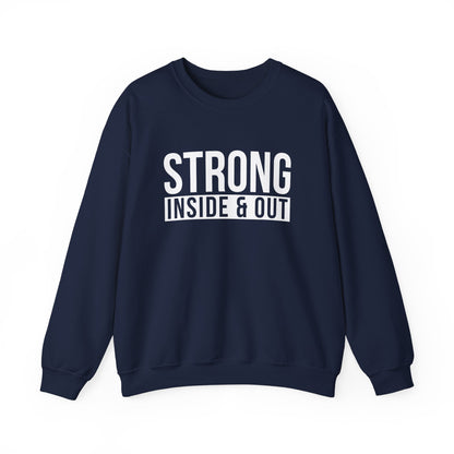 Strong Inside &amp; Out Unisex Heavy Blend Crewneck Sweatshirt