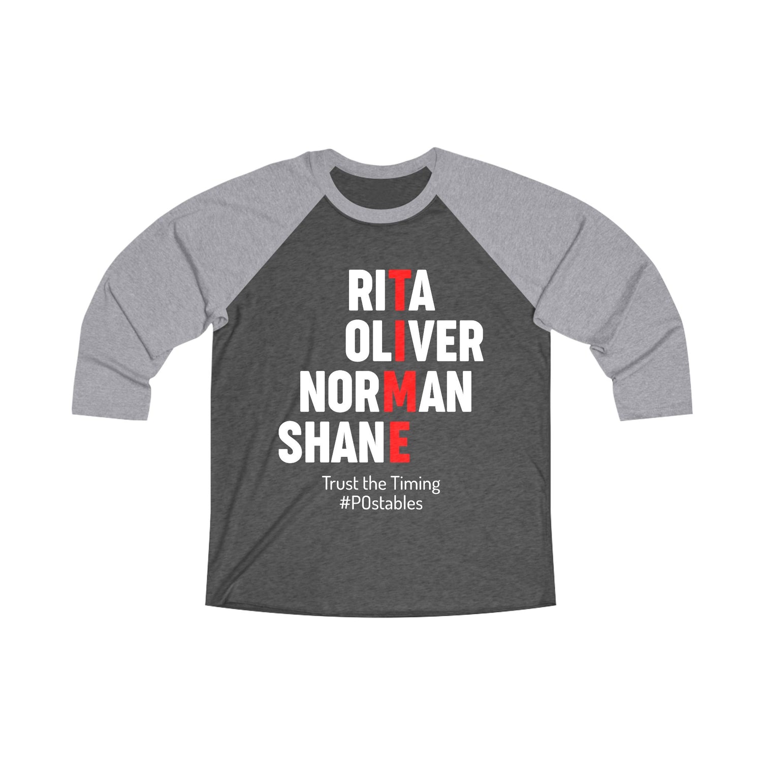 Trust the Timing Unisex Tri-Blend Raglan Tee
