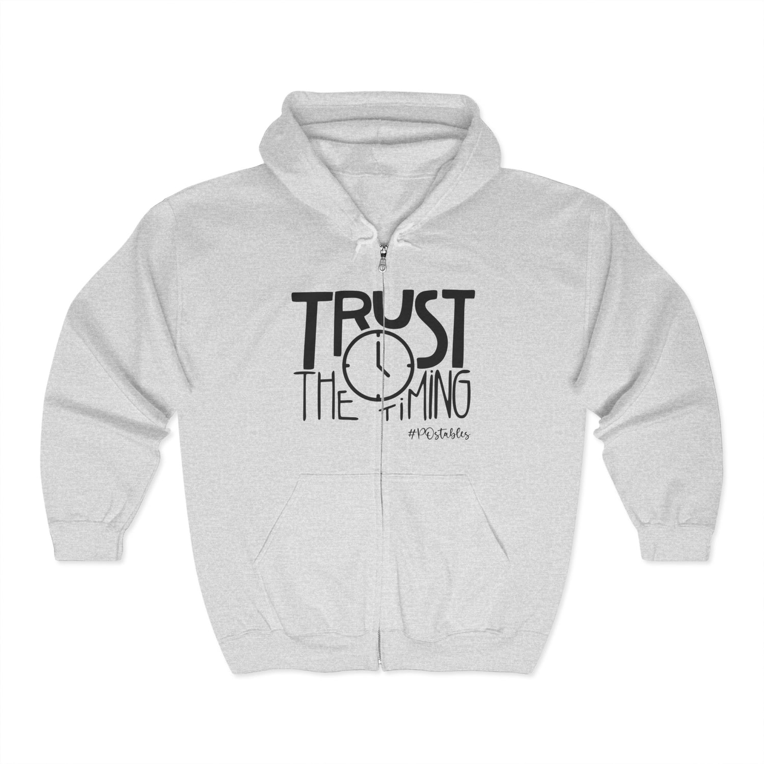 Trust the Timing Zip Hoodie Unisex Zip Hoodie