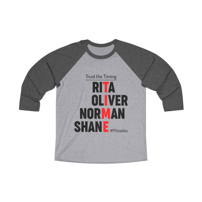 TIME Unisex Baseball Shirt