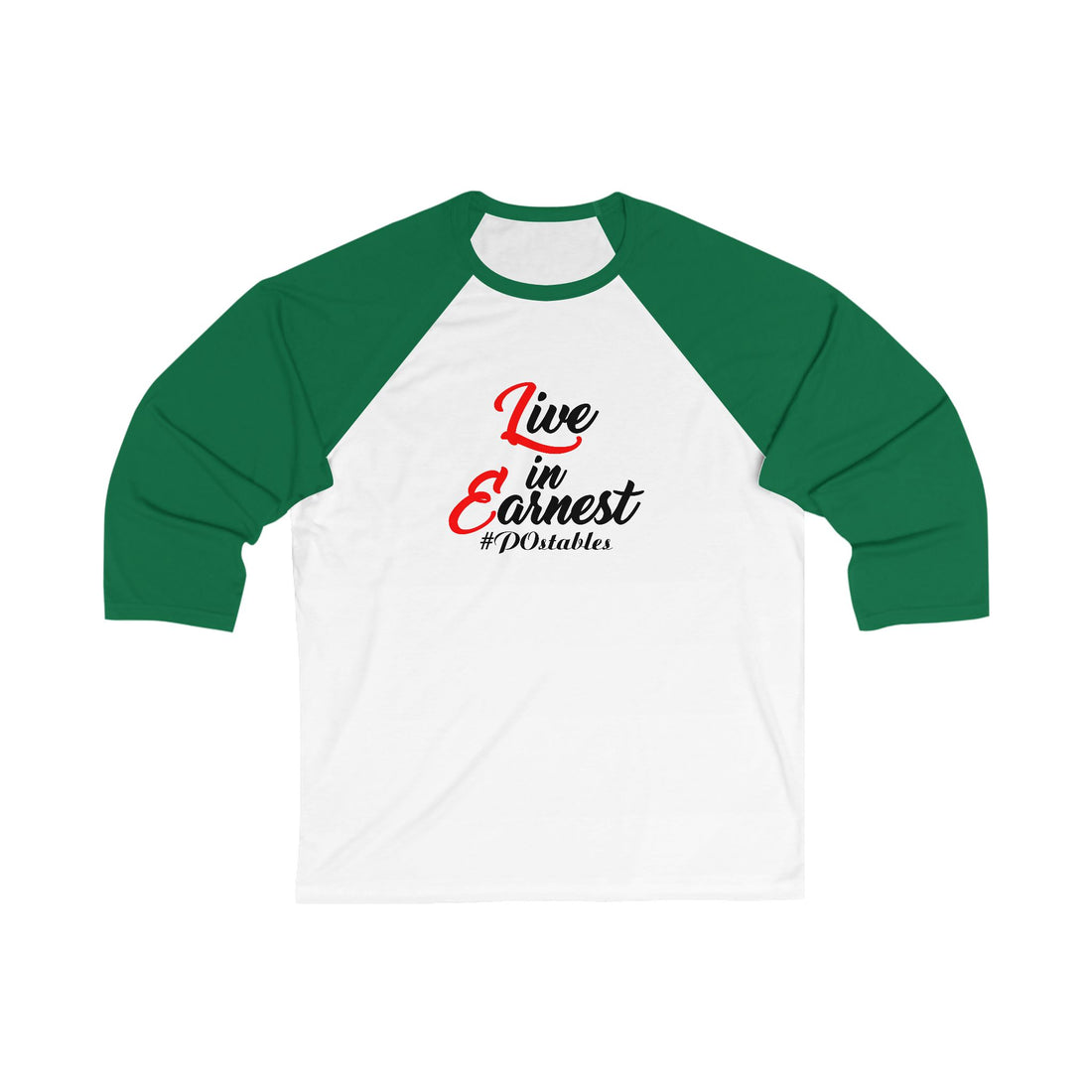 Live in Earnest Unisex Baseball Shirt