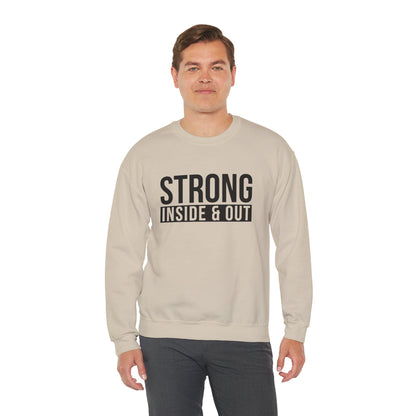 Strong Inside &amp; Out Unisex Heavy Blend Crewneck Sweatshirt