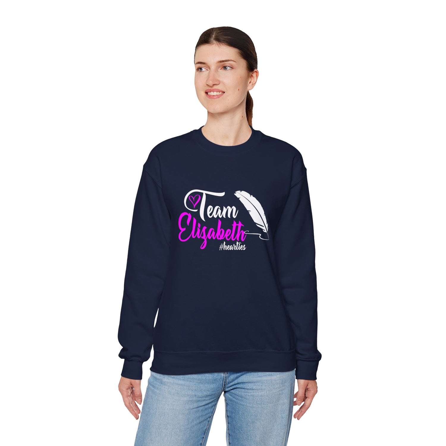 Team Elizabeth Unisex Crewneck Sweatshirt - Perfect for Supporters and Celebrations