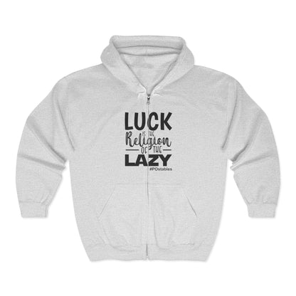 Lazy Luck Unisex Zip Hoodie
