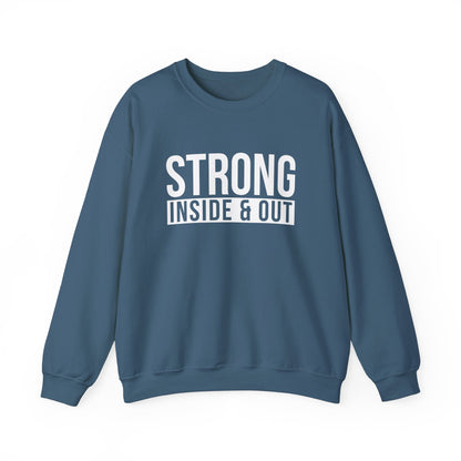 Strong Inside &amp; Out Unisex Heavy Blend Crewneck Sweatshirt