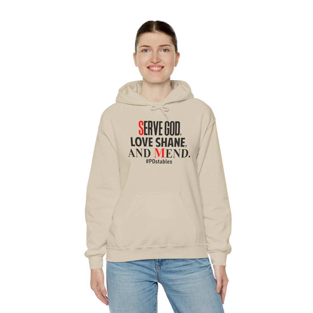 Serve God, Love Shane, and Mend Unisex Hoodie