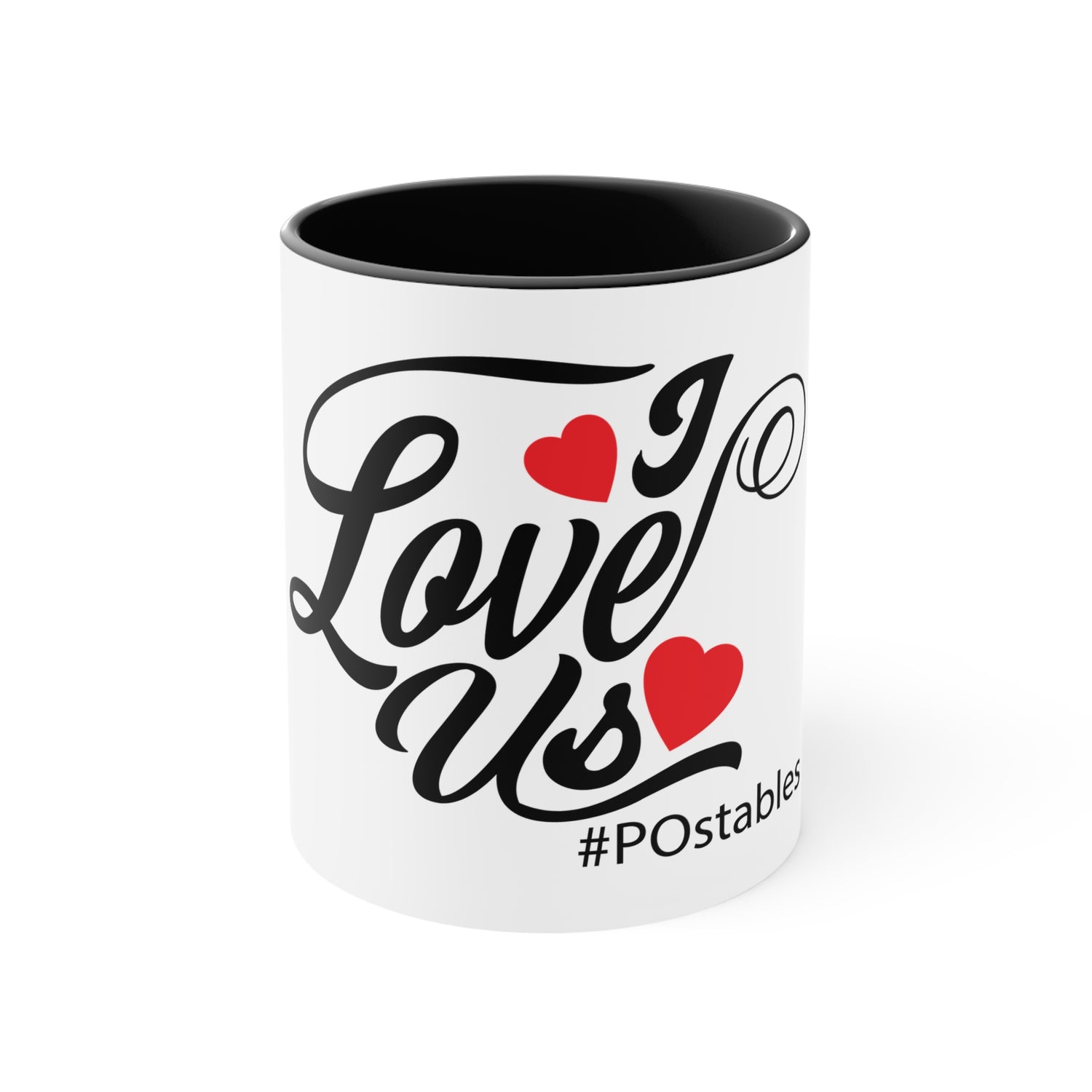 I Love Us Accent Mug