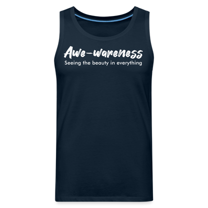 Awe Men’s Premium Tank - deep navy