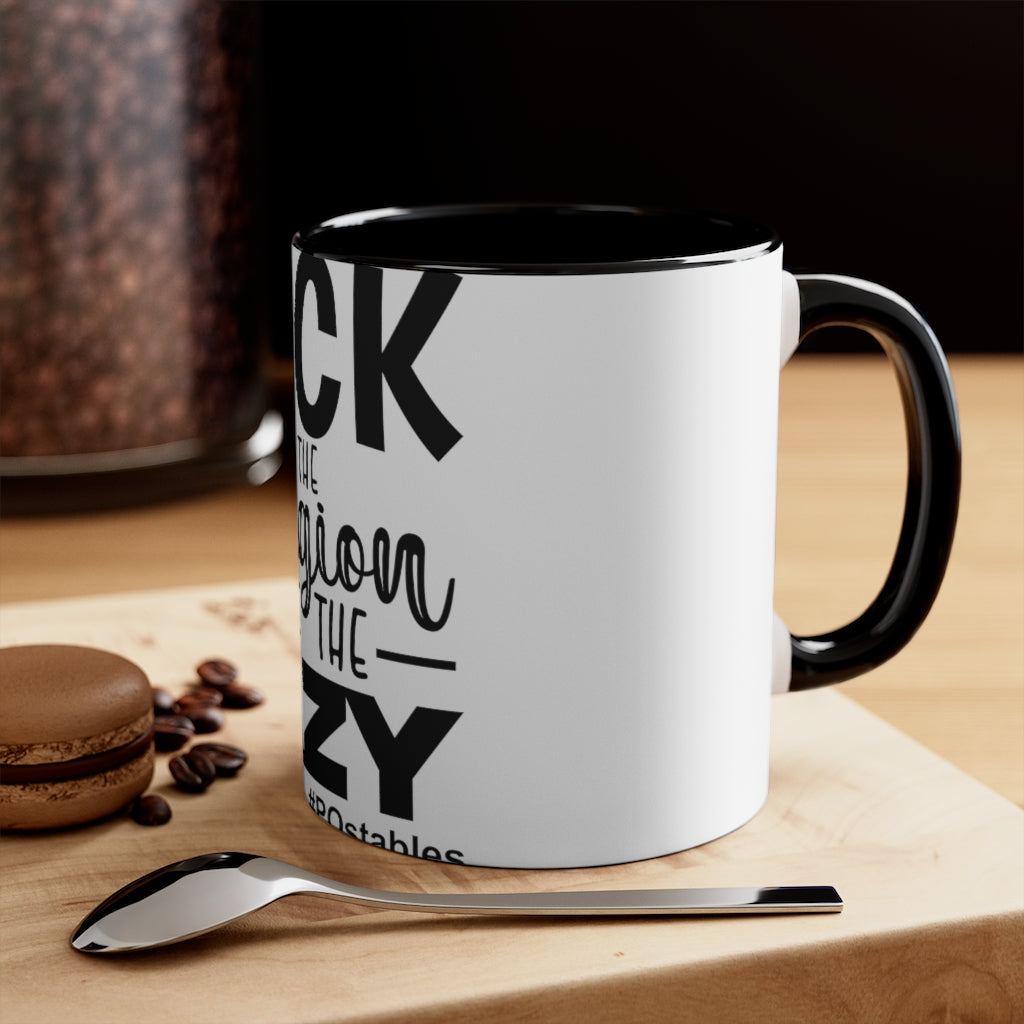 Luck is the religion of the lazy Accent Mug